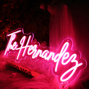 The Hernandez Red Neon Sign