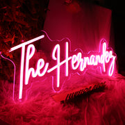 The Hernandez Red Neon Sign