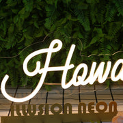 The Howard's Yellow Neon Sign