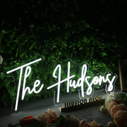 The Hudsons White Neon Sign