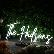 The Hudsons White Neon Sign