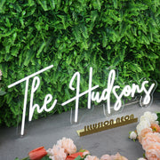 The Hudsons White Neon Sign