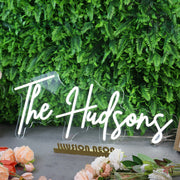 The Hudsons White Neon Sign