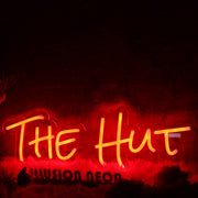 The Hut Red Neon Sign