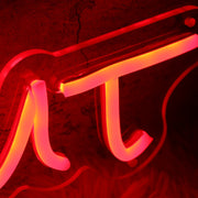 The Hut Red Neon Sign