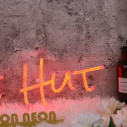 The Hut Red Neon Sign