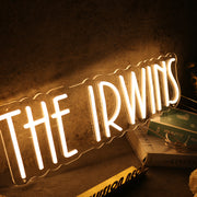 The IRWINS Yellow Neon Sign