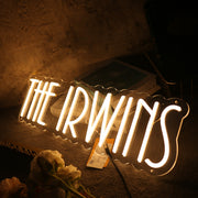 The IRWINS Yellow Neon Sign