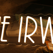 The IRWINS Yellow Neon Sign