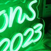 The Jacksons EST 2023 Green Neon Sign