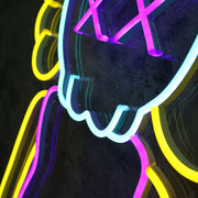 The KAWS Standing Model Neon Sign