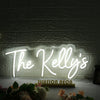 The Kellys White Neon Sign