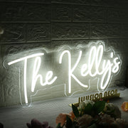 The Kellys White Neon Sign