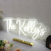 The Kellys White Neon Sign