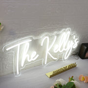 The Kellys White Neon Sign