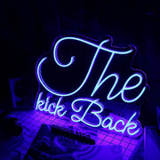 THe Kick Back Blue Neon Sign