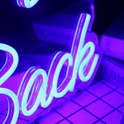 THe Kick Back Blue Neon Sign