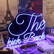 THe Kick Back Blue Neon Sign