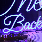 THe Kick Back Blue Neon Sign