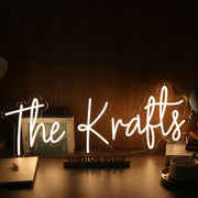 The Krafts Yellow Neon Sign