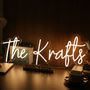 The Krafts Yellow Neon Sign