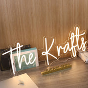 The Krafts Yellow Neon Sign