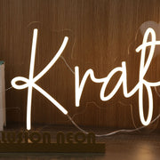 The Krafts Yellow Neon Sign