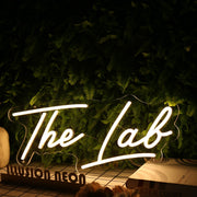 The Lab Yellow Neon Sign