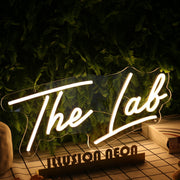 The Lab Yellow Neon Sign