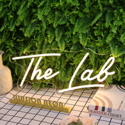 The Lab Yellow Neon Sign