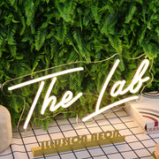 The Lab Yellow Neon Sign