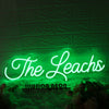 The Leachs Green Neon Sign