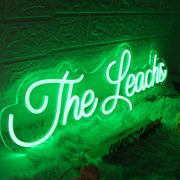 The Leachs Green Neon Sign