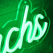 The Leachs Green Neon Sign