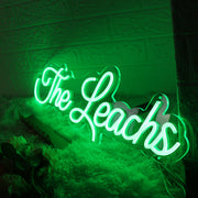 The Leachs Green Neon Sign