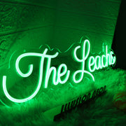 The Leachs Green Neon Sign