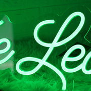 The Leachs Green Neon Sign