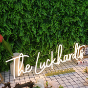 The Luckhardts Yellow Neon Sign