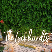 The Luckhardts Yellow Neon Sign