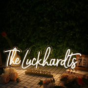 The Luckhardts Yellow Neon Sign