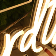 The Luckhardts Yellow Neon Sign