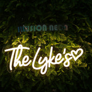 The Lykes Yellow Neon Sign