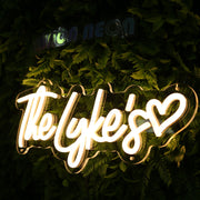 The Lykes Yellow Neon Sign