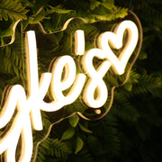 The Lykes Yellow Neon Sign