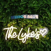 The Lykes Yellow Neon Sign