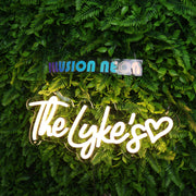 The Lykes Yellow Neon Sign