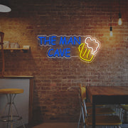 The Man Cave With Beer LED Neon Sign