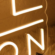 The Mane By Mayson Yellow Neon Sign