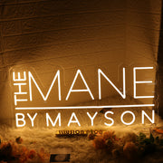 The Mane By Mayson Yellow Neon Sign