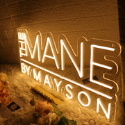 The Mane By Mayson Yellow Neon Sign